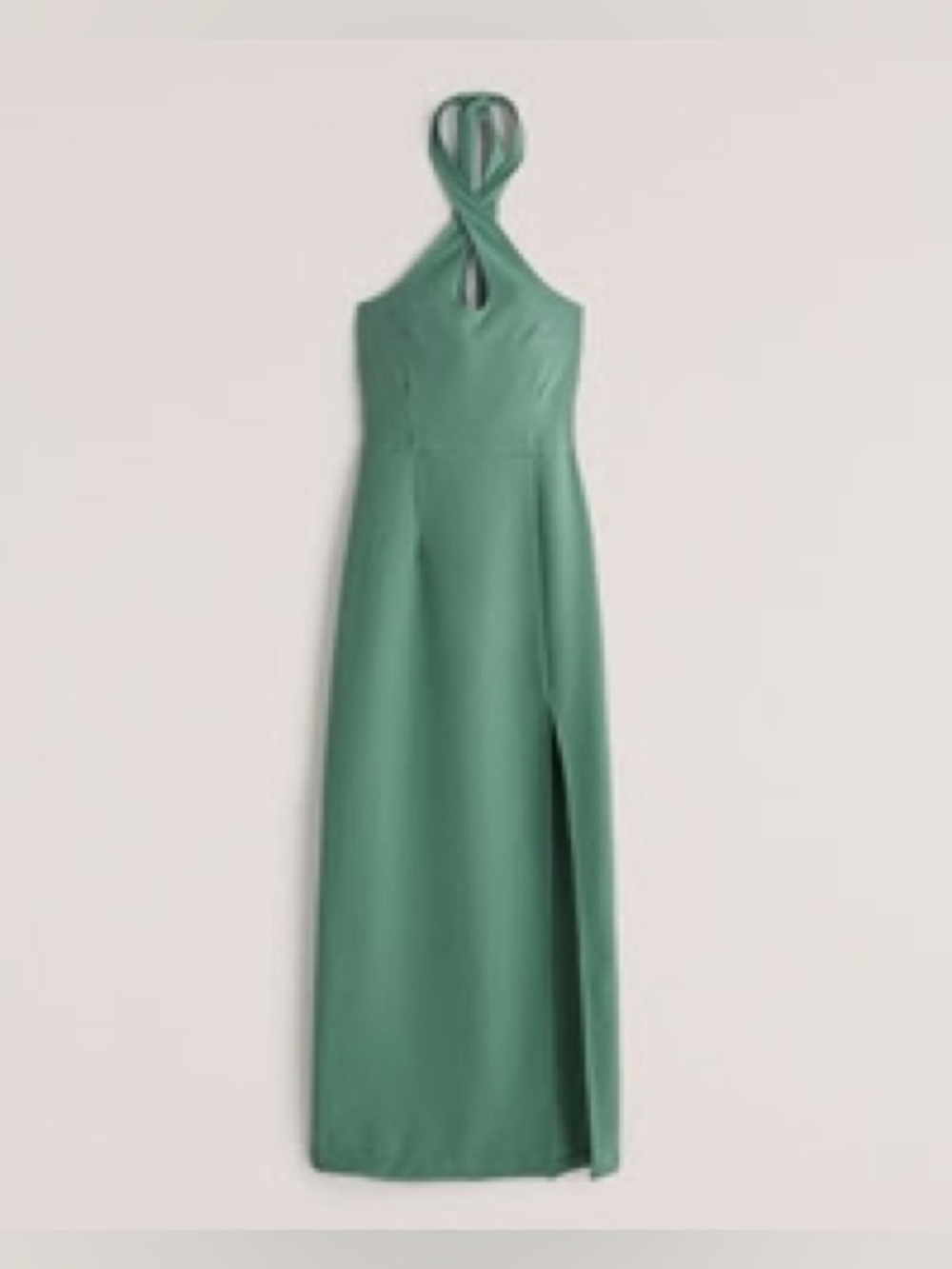 Keyhole Maxi Dress in Kelly Green/Sage